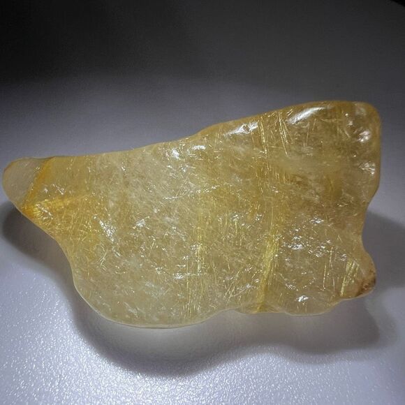 Golden Rutilated Quartz Crystal Freeform (#11) - Picture 8 of 14